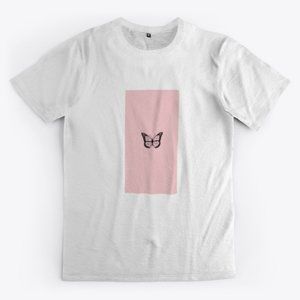 PINK BUTTERFLY SHIRT